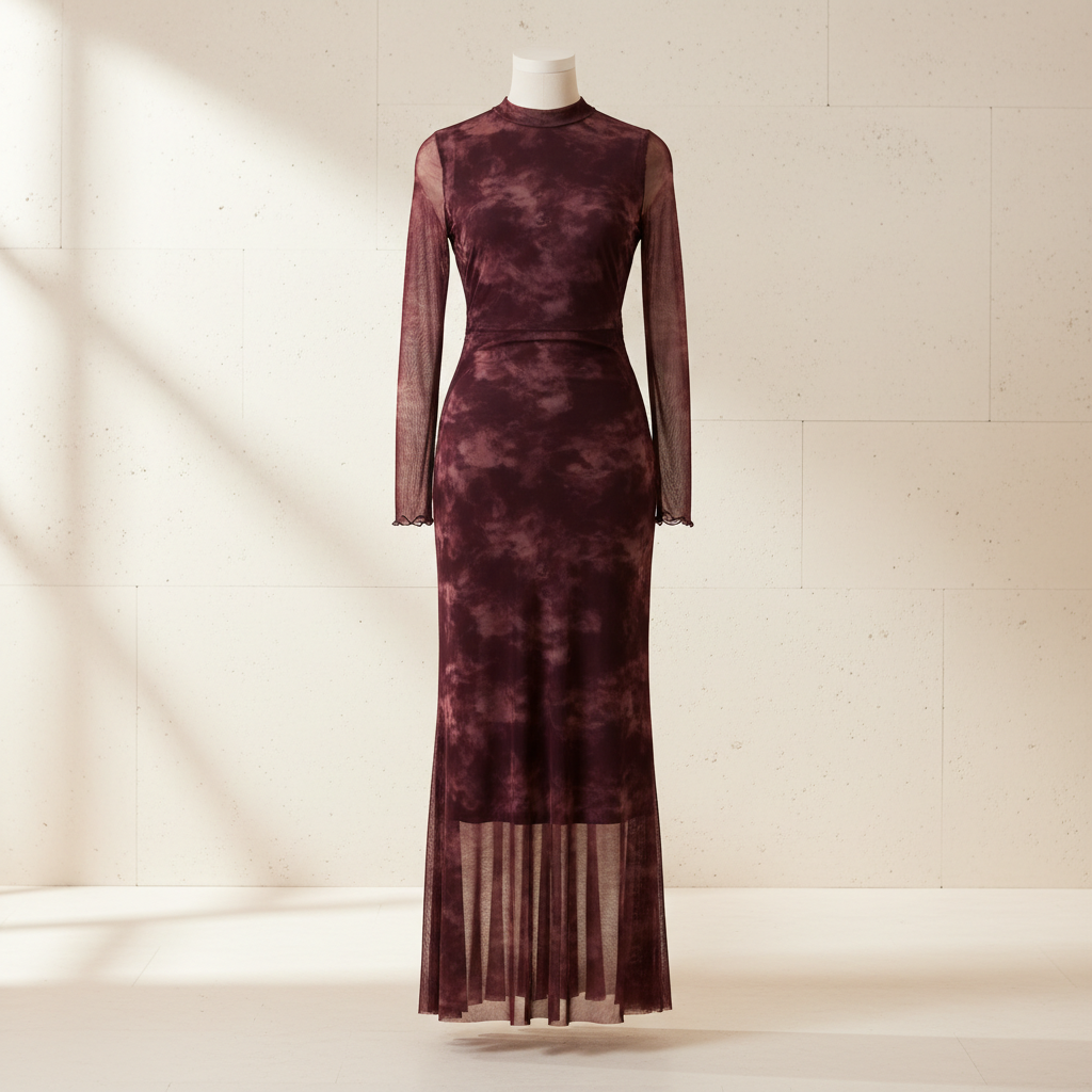 Riot Mesh Column Dress